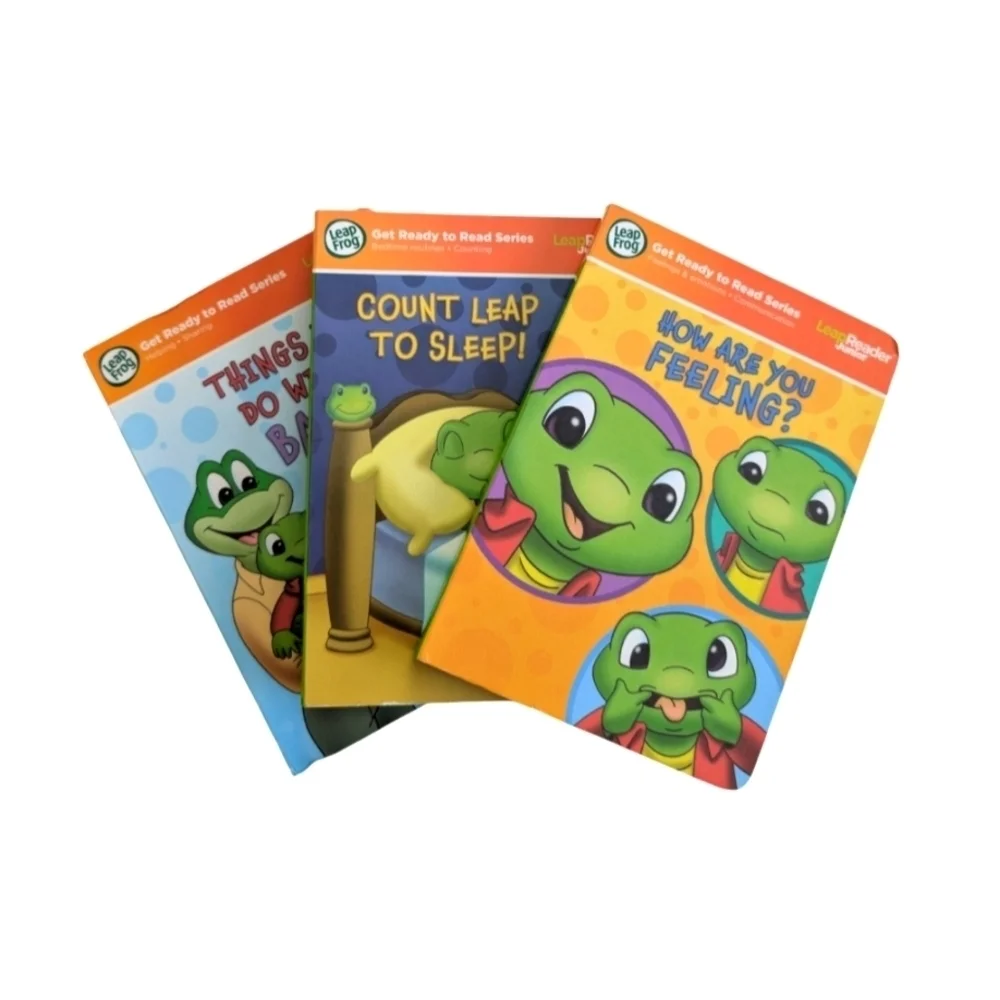 Leap Frog Reader Junior Get Ready To Read Set Of 3 Books Sleep, Feeling, Baby